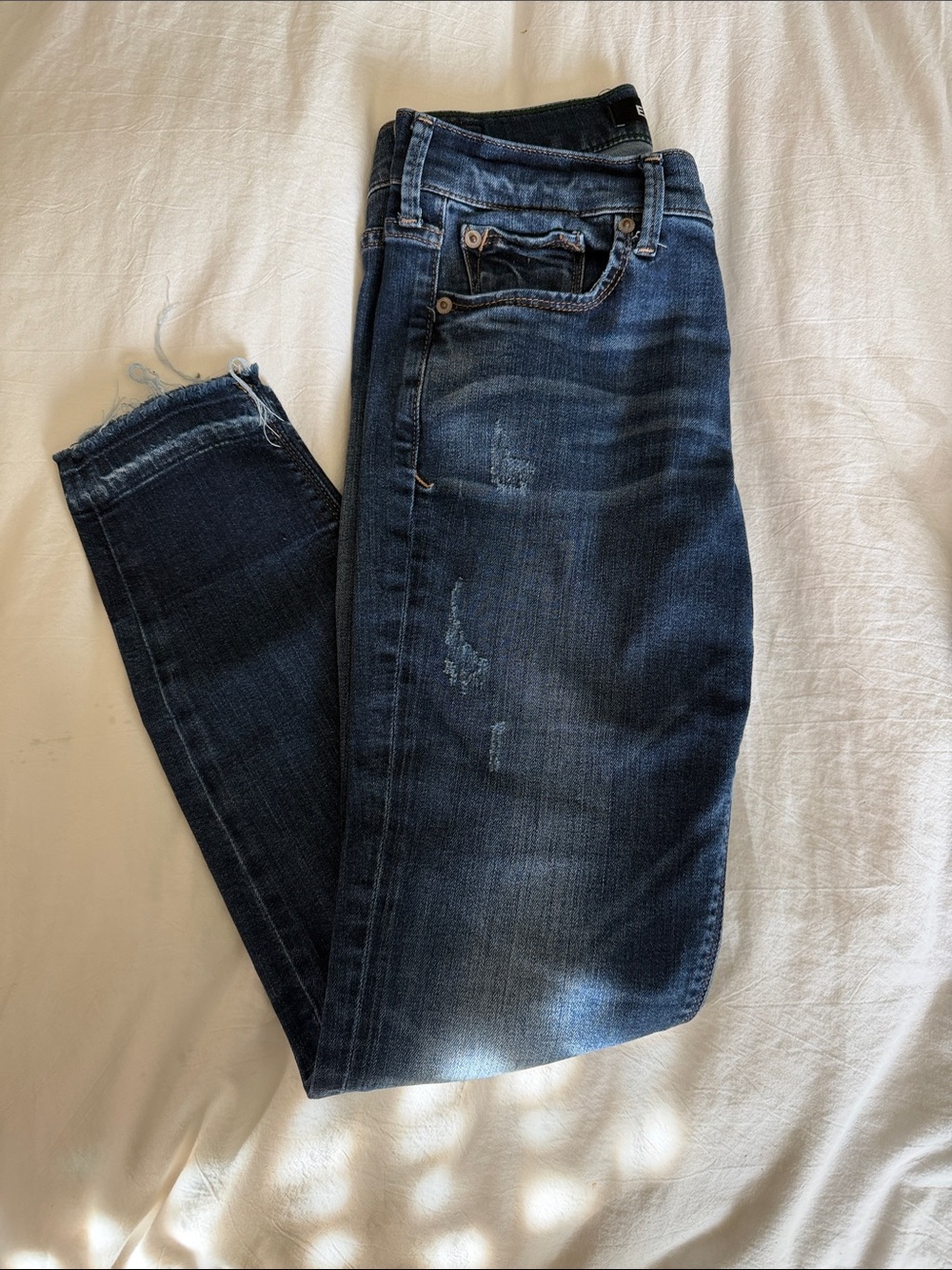 Express Slim Fit Dark Blue womens Jeans